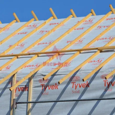 Легкая паропроницаемая мембрана Tyvek Solid - 1,5 х 50 м Тайвек Солид(75м2) пленка диффузионная