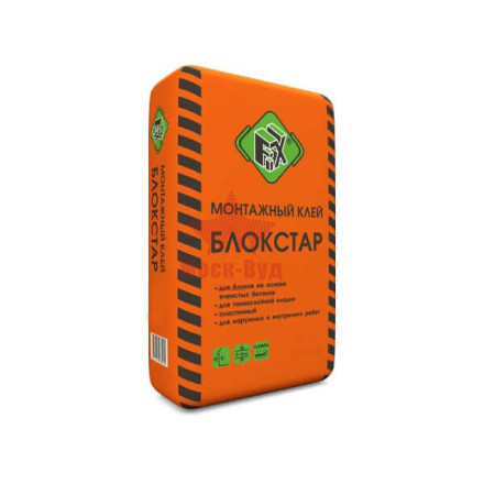 Клей монтажный БЛОКСТАР FiX (25кг)  70шт/под
