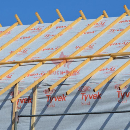Легкая паропроницаемая мембрана Tyvek Solid - 1,5 х 50 м Тайвек Солид(75м2) пленка диффузионная