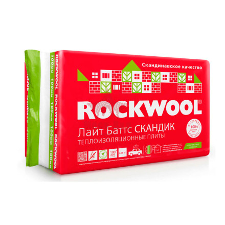 Rockwool (Роквул) ЛАЙТ БАТТС Скандик 50мм