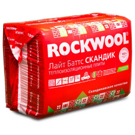 Rockwool (Роквул) ЛАЙТ БАТТС Скандик 50мм